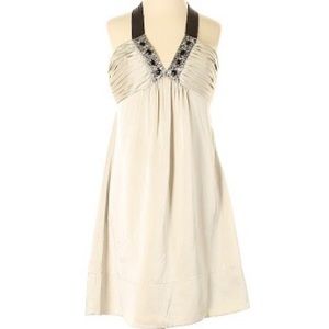 BCBGMaxAzria V-NECK SEQUIN FORMAL DRESS